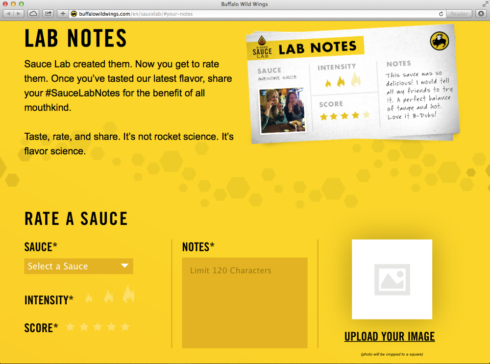 buffalo wild wings sauce chart
